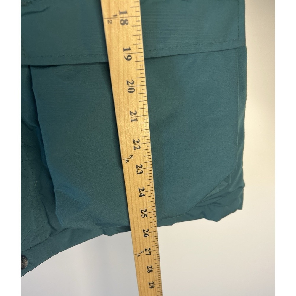 Vtg LL Bean Goose Down Puffer Coat Jacket Green Women M Hooded USA Outdoor‎ - Picture 8 of 13